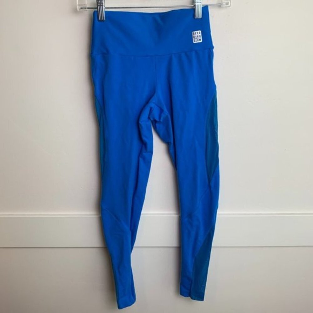 Alto Giro Glam Bright Blue Mesh Insert Leggings